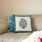 Royal Blue Floral Cushion Cover