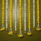 Artificial Jasmine Flower And Yellow Marigold Backdrop Decoration