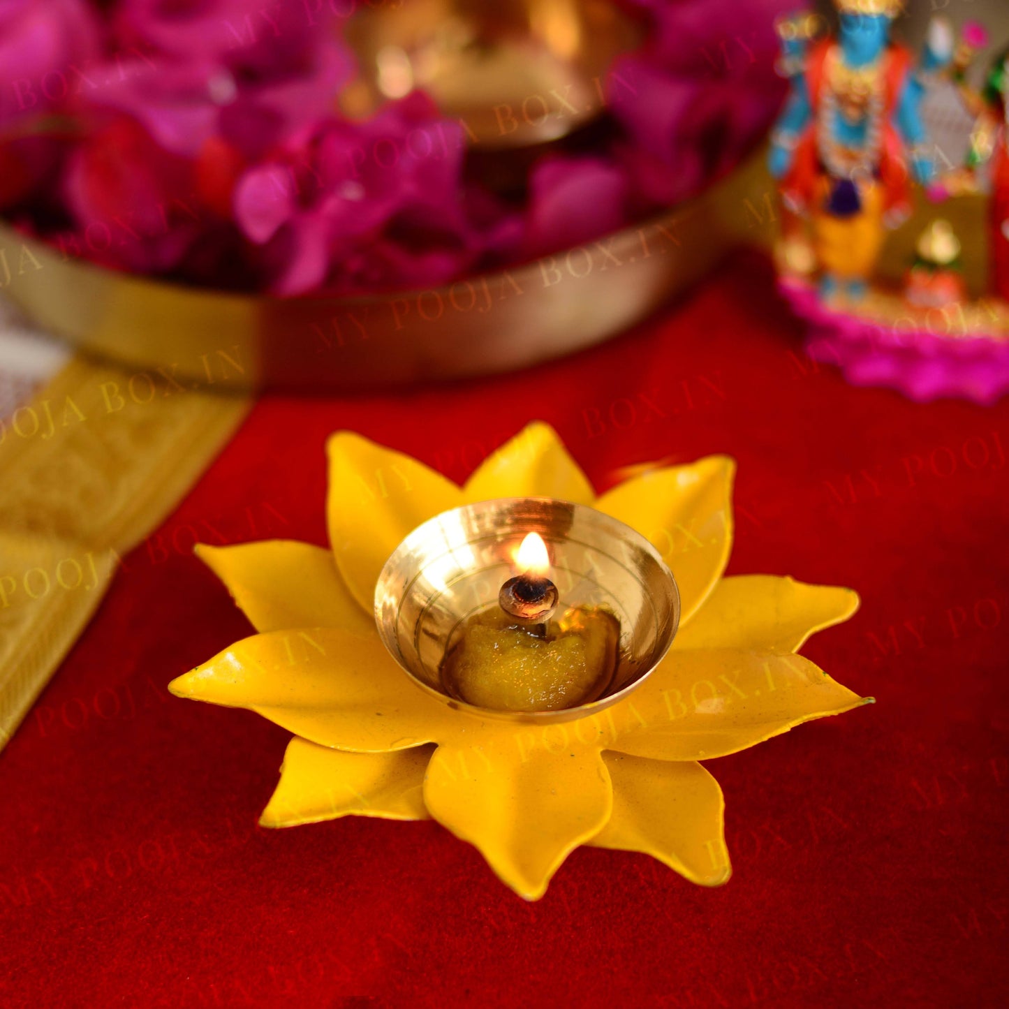 Delightful Lotus Akhand Jyoti Diya