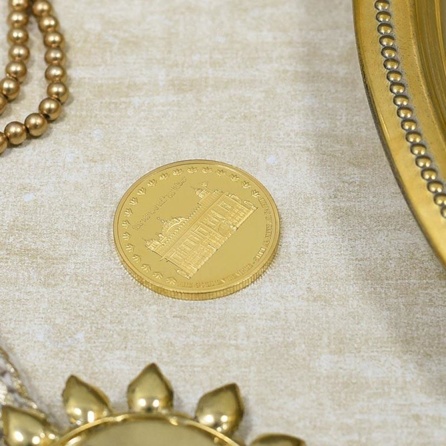 24K Gold Foil Golden Temple Coin & Bar