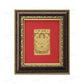 24K Gold Foil Mahavir Swami Small Card Frame Framed Paintings
