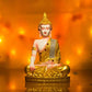Golden Buddha Idol in Earth Touching Position