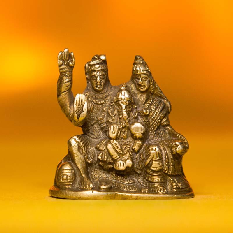 Shiv Parvati Ganesh Idol
