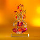 Decorative Ganeshji Glass Idol in Fuchsia with OM