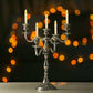 Luxurious Five Arm Silver Candle Holder