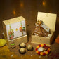Pretty Petite Pastel Bhaiya Bhabhi Rakhi Box with Ferrero Rocher/Dry Fruits