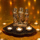 Antique Golden Shri Ram Darbar Showpiece