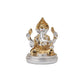 Silver Plated Ganesha with Round Base