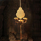 Eye-catching Traditional Gold Trinity Diya Tlight Holder Hanging