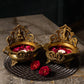 Laxmi Ganesh Decorative Brass Urli Set of 2