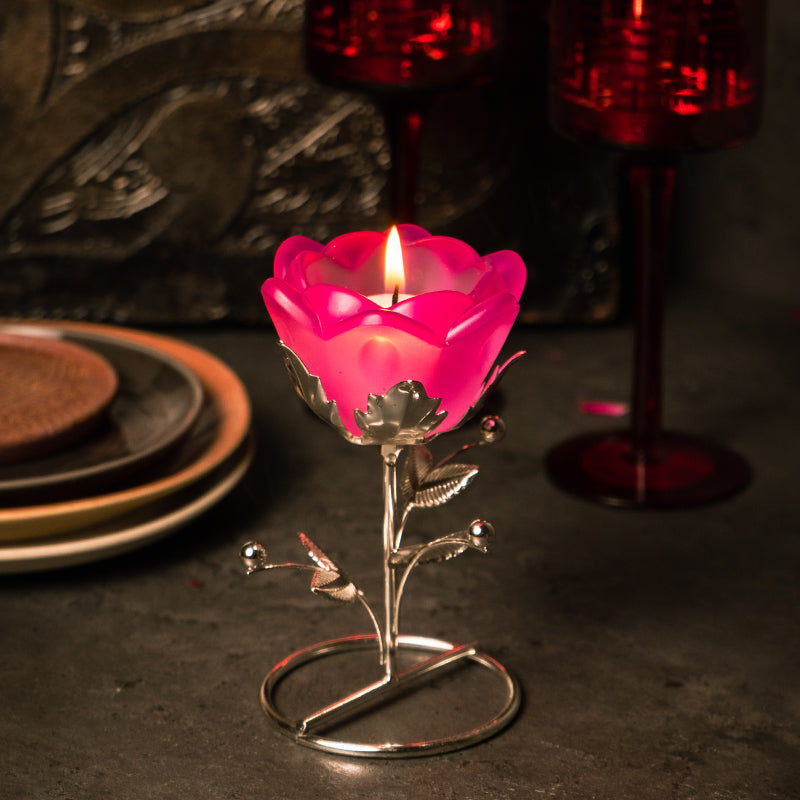 Elegant Rose Tealight Holder