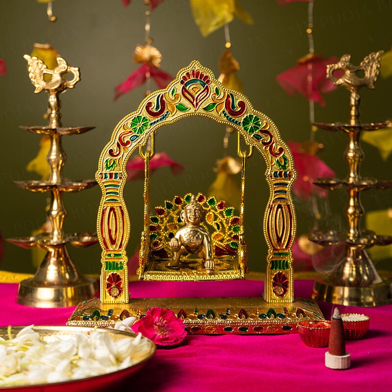 Ganpati Decoration | Ganpati decoration design, Ganpati decoration theme,  Flower decoration for ganpati