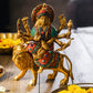 Decorative Colourful Brass Durga Idol