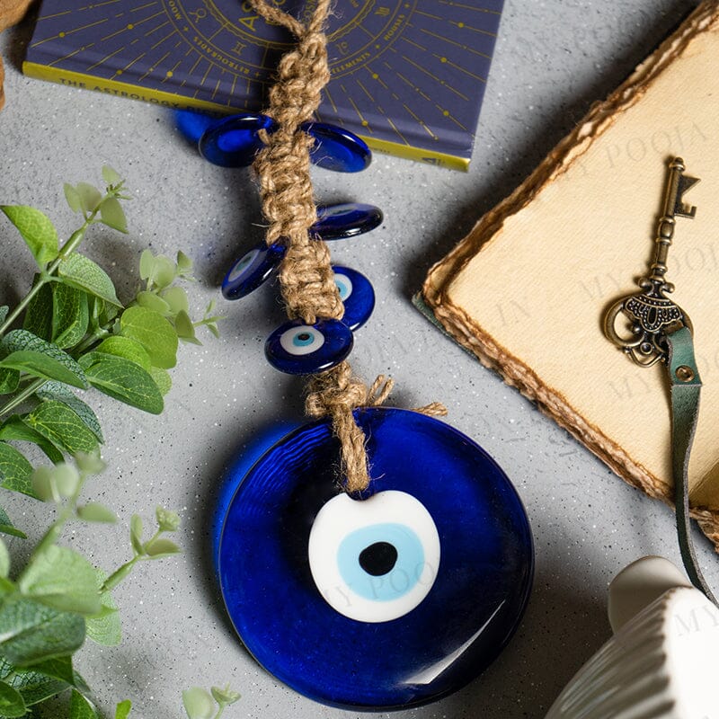 Giant Evil Eye With Jute Hanging