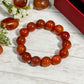 Stability- Carnelian Gemstone 14 Bead Band/Bracelet