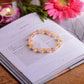 Citrine & Rose Quartz Natural Crystal Healing Bracelet