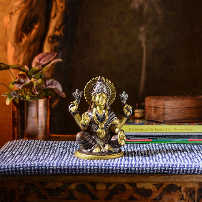 Handcrafted Brass Laxmi Idol
