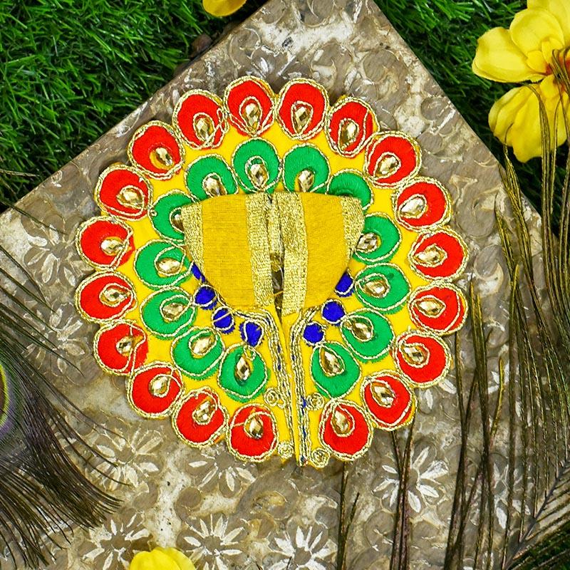 Peacock Style Laddu Gopal Dress