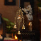 Traditional Hanging Brass Diya with Bell