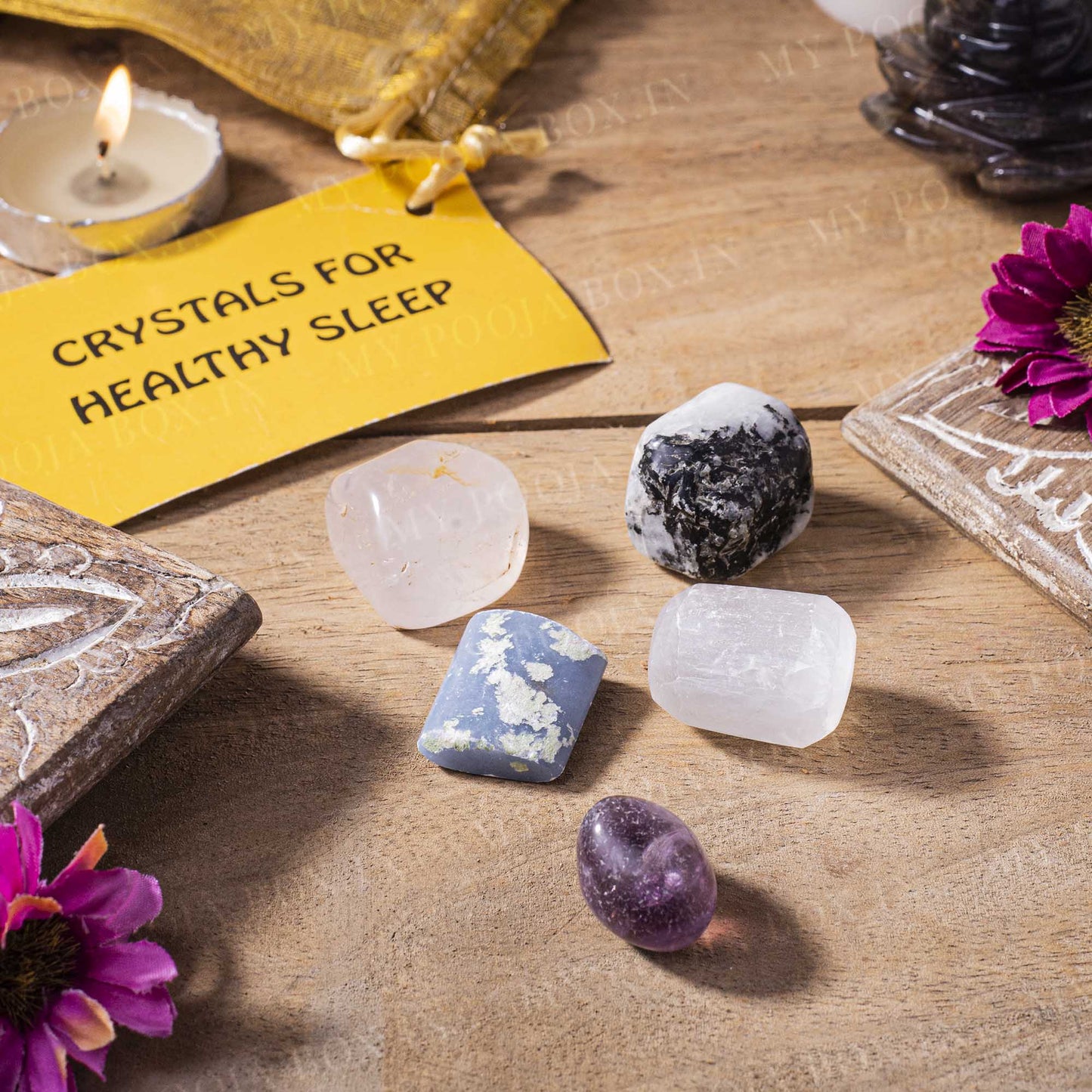 Healthy Sleep Crystal Healing Tumble Stone Set