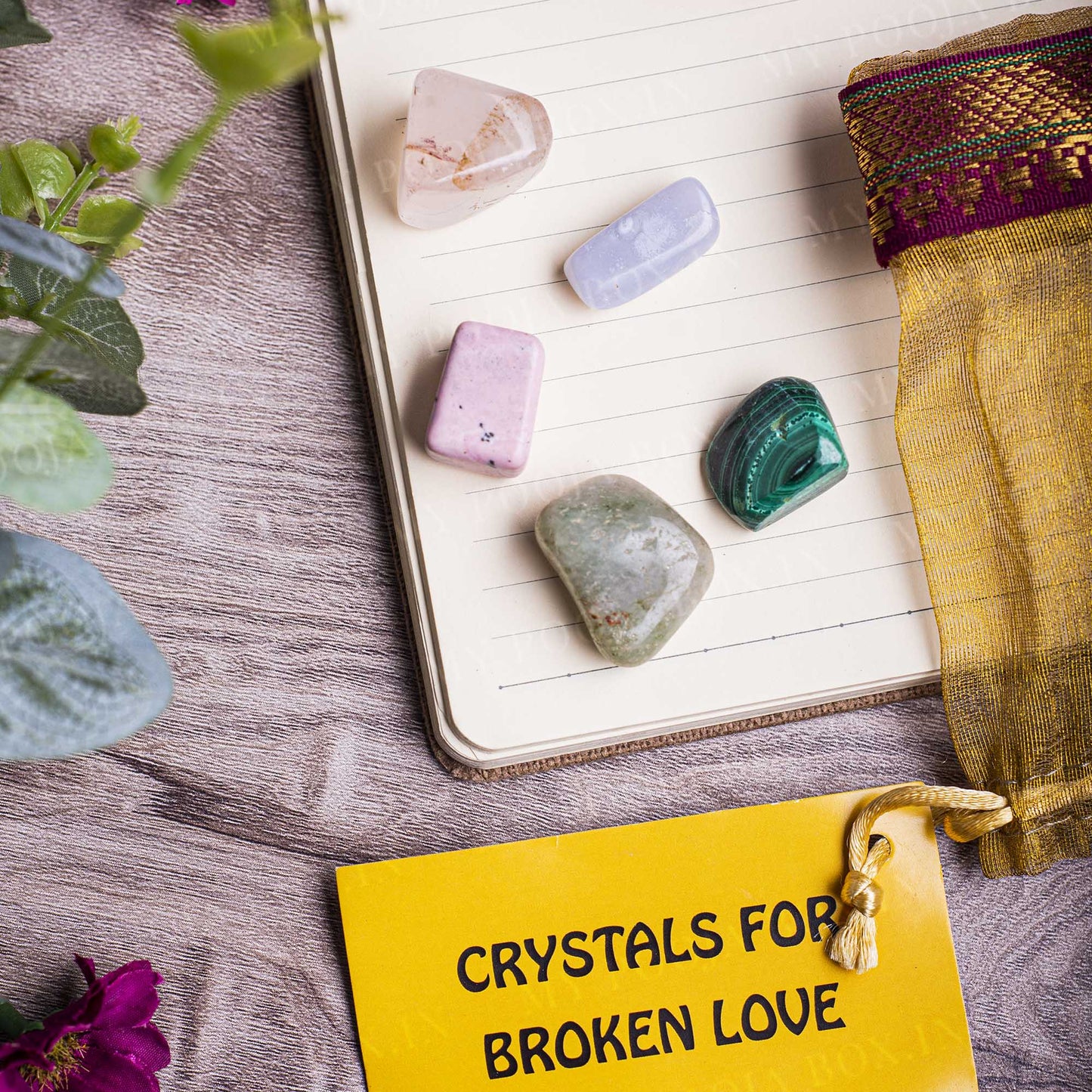 Broken Love Crystal Healing Tumble Stone Set