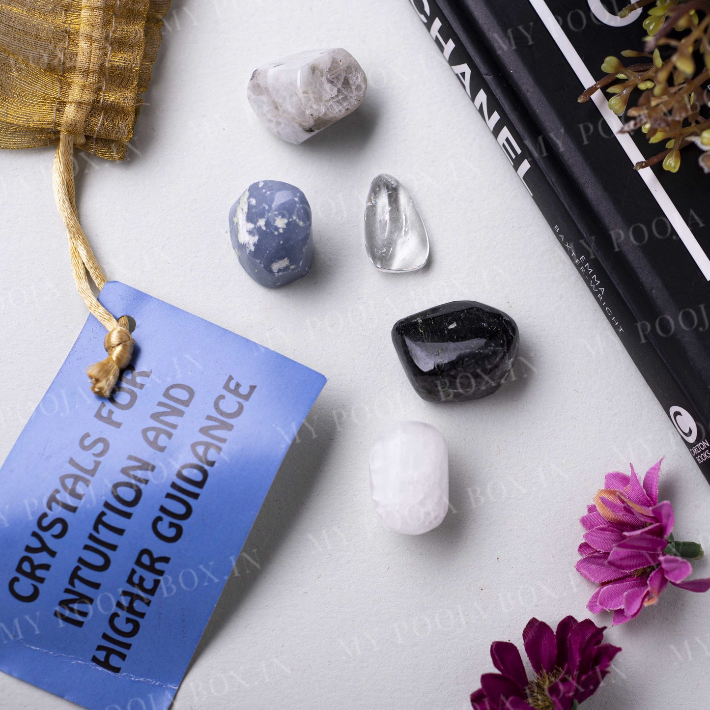 Intuition & Higher Guidance Crystal Healing Tumble Stone Set