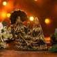 Auspicious Vishnu Lakshmi Brass Murti