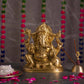 Ancient Brass Sitting Ganesha Idol
