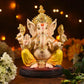 Lord Ganesha Idol On Oval Stand