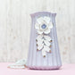 Dual Tone Purple White Flower Vase