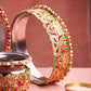 Colorful Beaded Karwa Chauth Thali Set