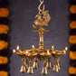 Peacock Brass Handicrafted Hanging Diya