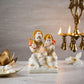 Devotional White Shiv Parivar Statue