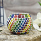 Gorgeous Handcrafted Colorful Mosaic T-light Holder