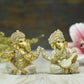 Exquisite Handmade Clay Ganesha Figurines (Set of 2)