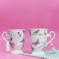 Butterfly Theme Vintage Tea Cups (Set of 2)