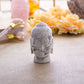 Howlite Natural Crystal Buddha Head