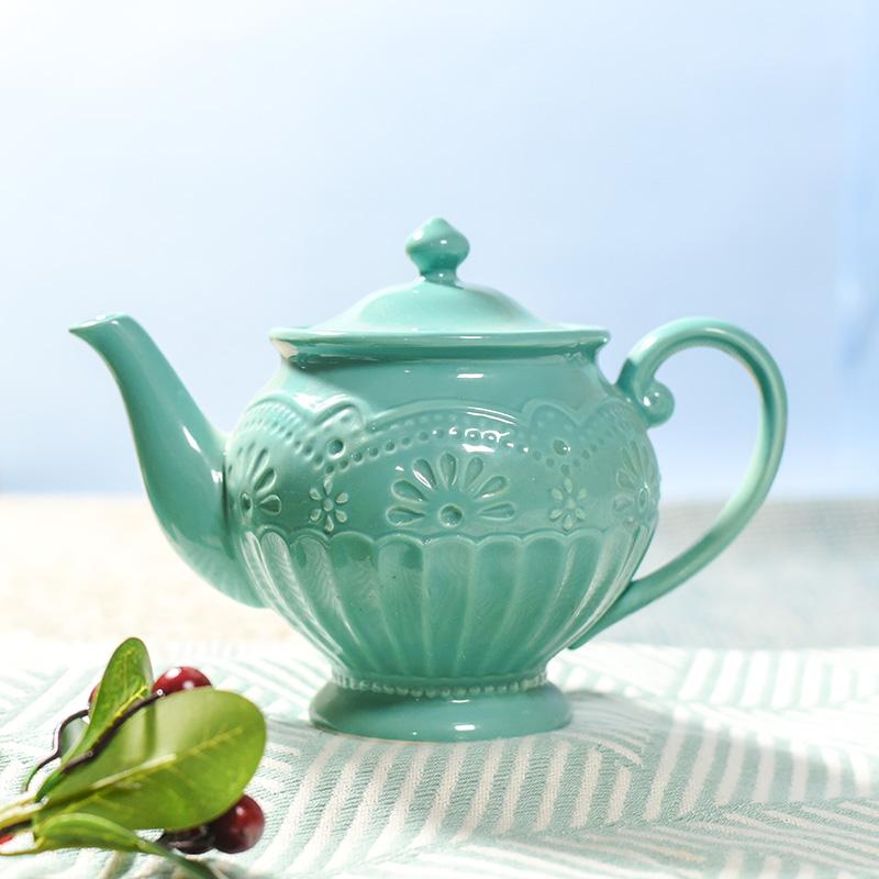 Turquoise Vintage Tea Pot