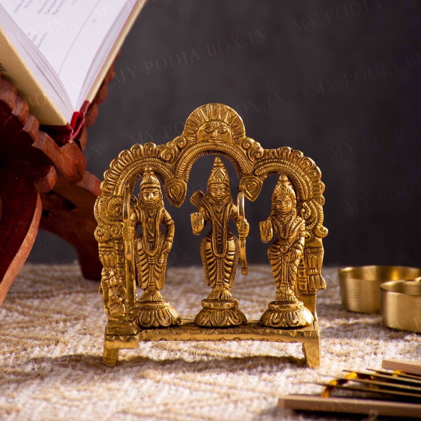 Handcrafted Brass Ram Darbar Idol