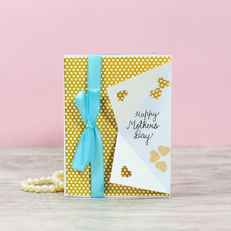 Mother's Day Turquoise Ribbon Greeting card