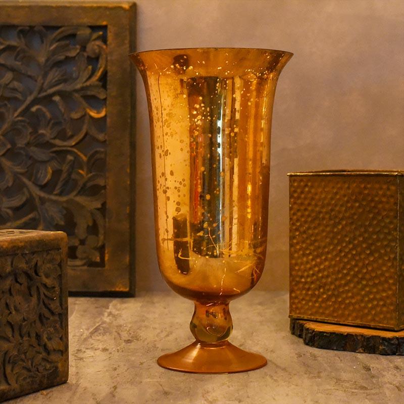 Gold Foil Flower Vase