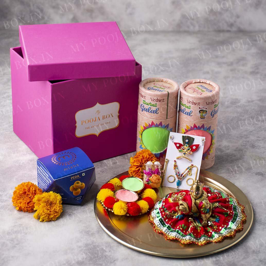 Laddu Gopal Holi Gulaal/Color Gift Box