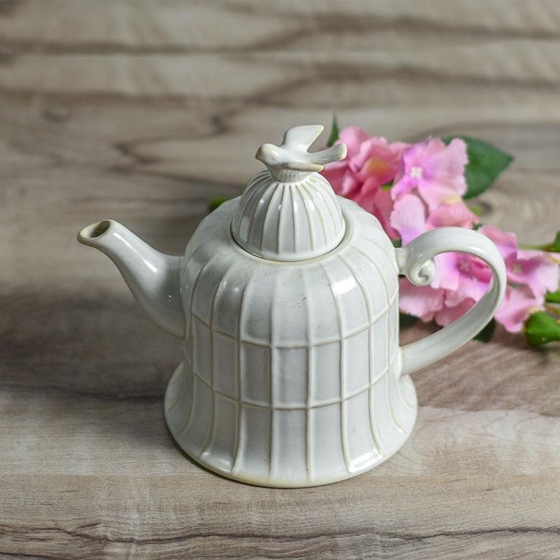 Vintage Bird Tea Pot