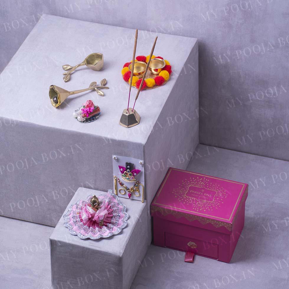Petite Janmashtami Box with Laddu Gopal (Small)