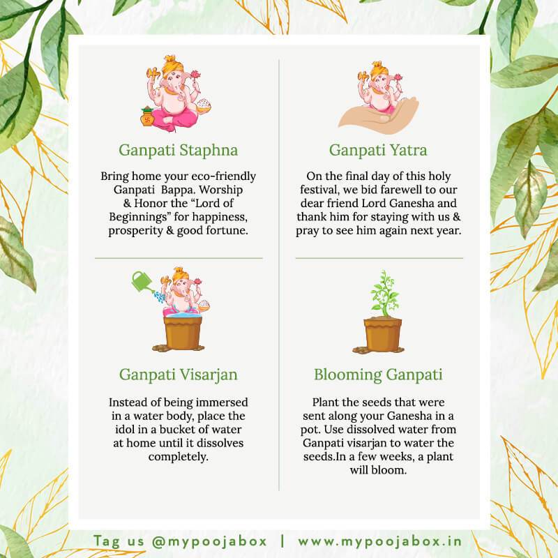 6INCH Vishwanetra Eco-Friendly Ganpati | Plant-A-Ganesha