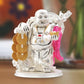 Silver Plated Laughing Buddha