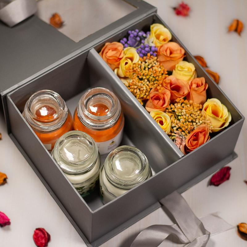 My Belle Flora Gift Box With  Scented Candles
