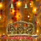 Auspicious Antique Gold Saraswati Laxmi Ganesh Murti