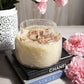 Aesthetical Rose Scented Candle Crackle Jar