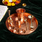 Diona Copper Pooja Platter Set